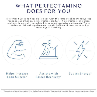 Micronized Creatine Capsules - Build Muscle & Enhance Performance for Muscle Endurance - 120 Capsules
