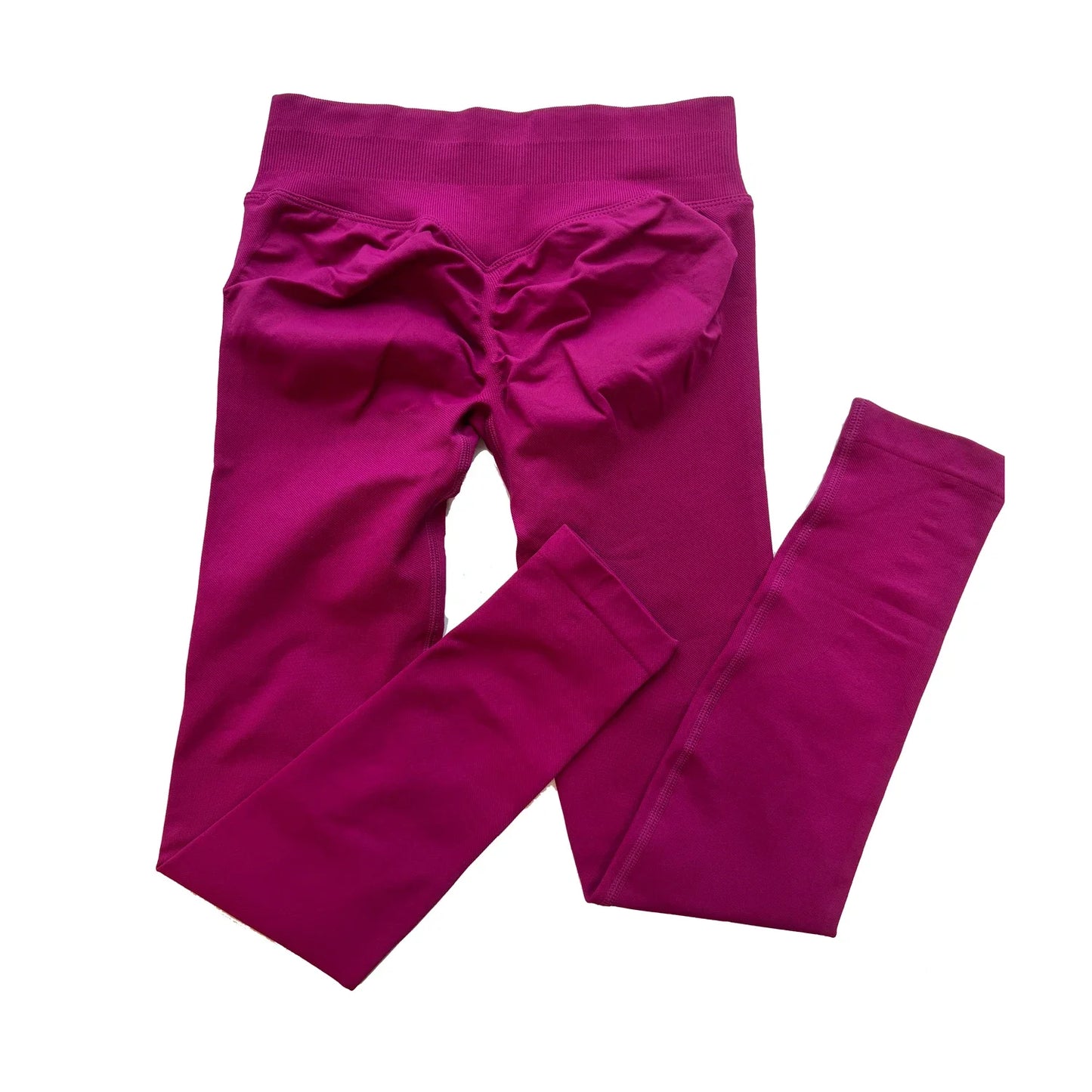 Impact Leggings for Women Low Ribbed Band Seamless Yoga Legging Scrunch Bum Gym Legging Workout Yoga Pants Push Up Sports Tights