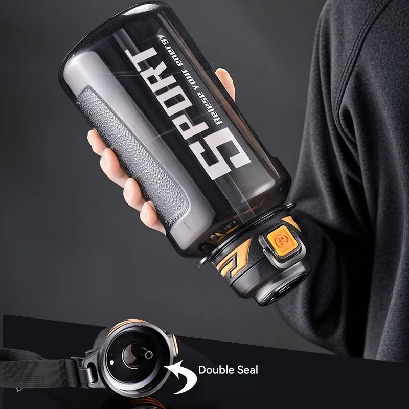 1000ml/1500ml Large Capacity Sports Water Bottle LeakProof Plastic Drinking Bottles Outdoor Travel Cycling Hiking Gym Drinkware