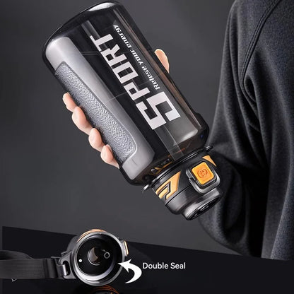 1000ml/1500ml Large Capacity Sports Water Bottle LeakProof Plastic Drinking Bottles Outdoor Travel Cycling Hiking Gym Drinkware