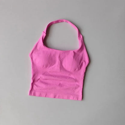 Halter Yoga Vest, Shockproof Running Sports, High-Strength Sports Underwear, Fitness, Pilates Suspender, Beautiful Back, Autumn
