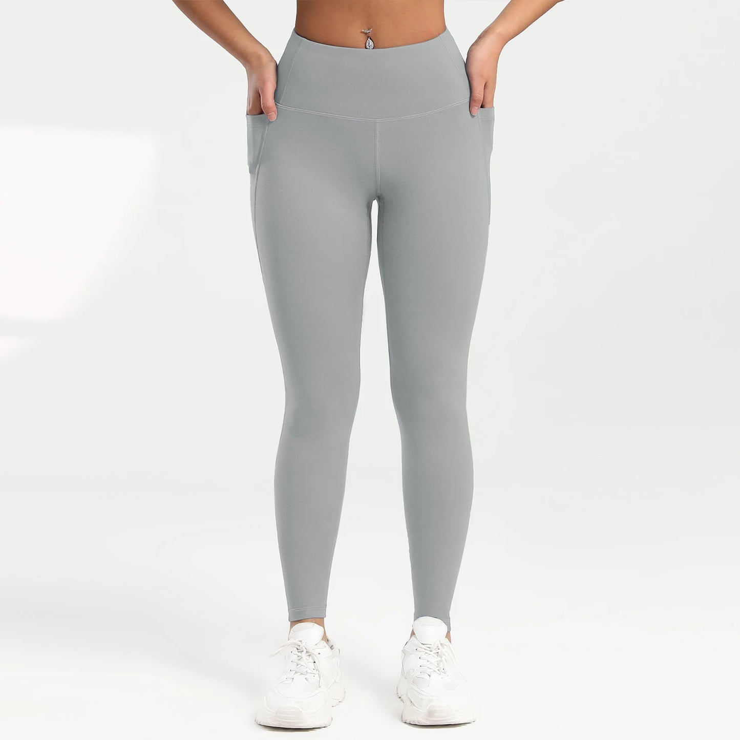 Women Pocket Yoga Leggings Fitness Running High Waist Slim Pants Push Up Sports Gym Quick Dry Jogging Casual Female Workout Pant
