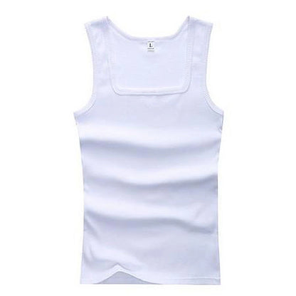 2024 New Men's Pure Cotton Tight Vest Casual Sports Tank Tops Middle-aged Sleeveless Basic Tops Quick Drying Bodybuilding Vest