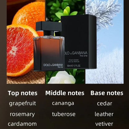 Hot Selling Brand Eau De Toilette for Men Fresh Romantic Fougere Scent Woody Notes 50ml Cologne Perfume Long Lasting Man Parfum