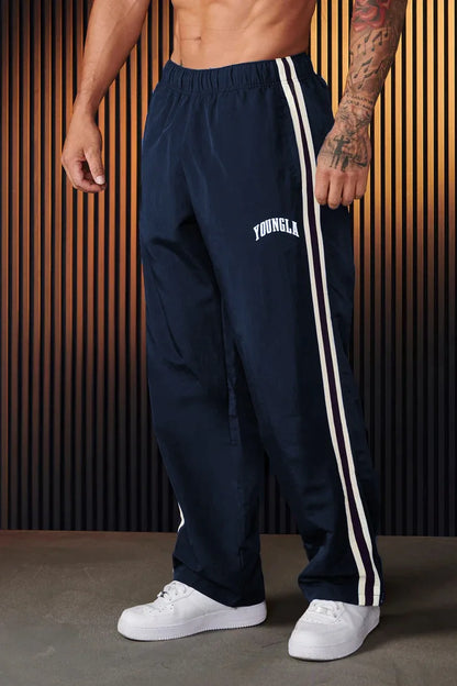 American Style Men's Sweatpants Fashion Brand Clothing Spring Autumn New Sports Casual Pants Gym Running Training Jogging Pants