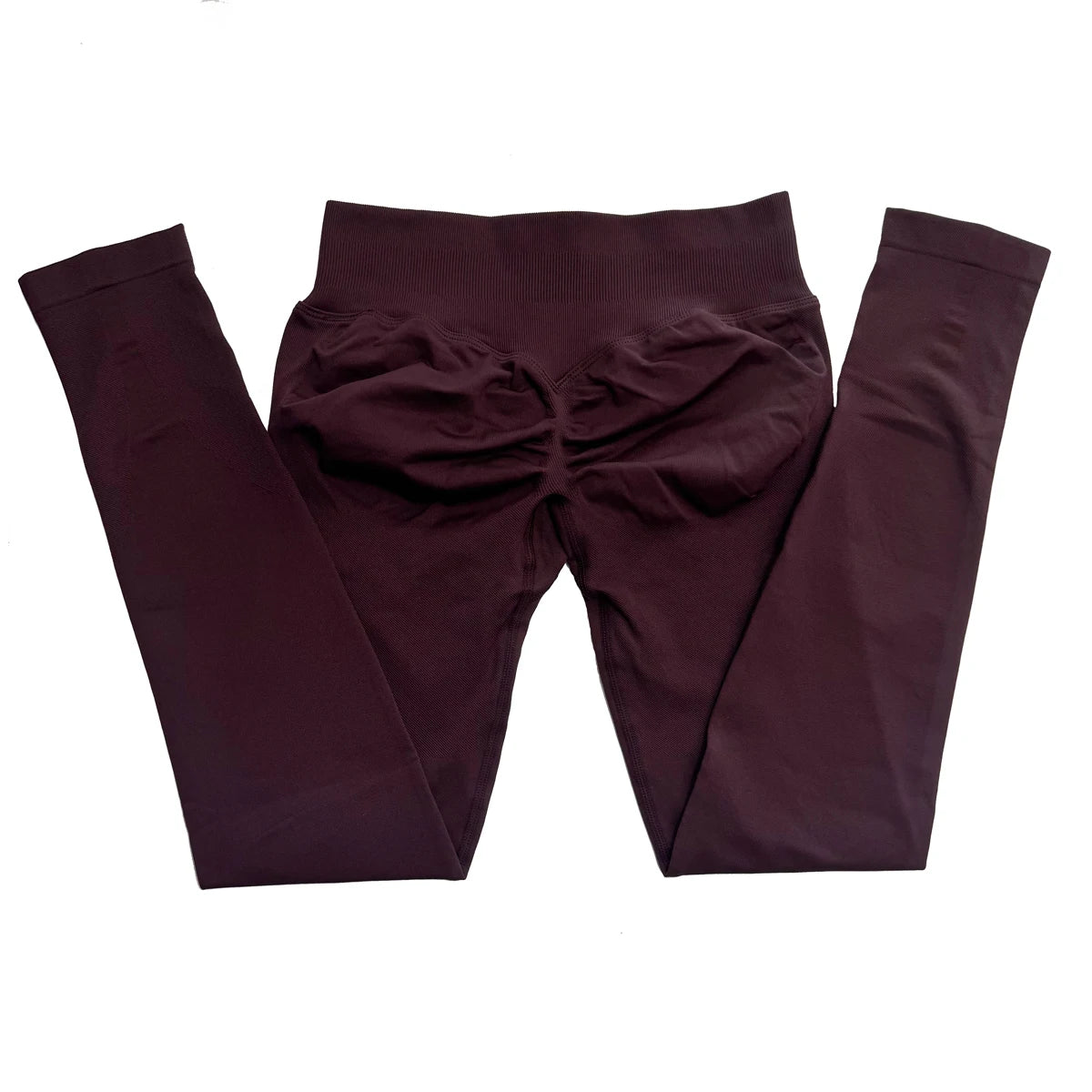 Impact Leggings for Women Low Ribbed Band Seamless Yoga Legging Scrunch Bum Gym Legging Workout Yoga Pants Push Up Sports Tights