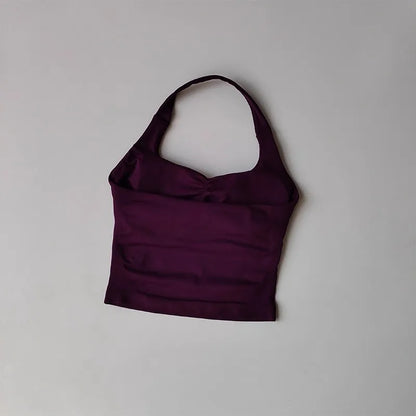 Halter Yoga Vest, Shockproof Running Sports, High-Strength Sports Underwear, Fitness, Pilates Suspender, Beautiful Back, Autumn
